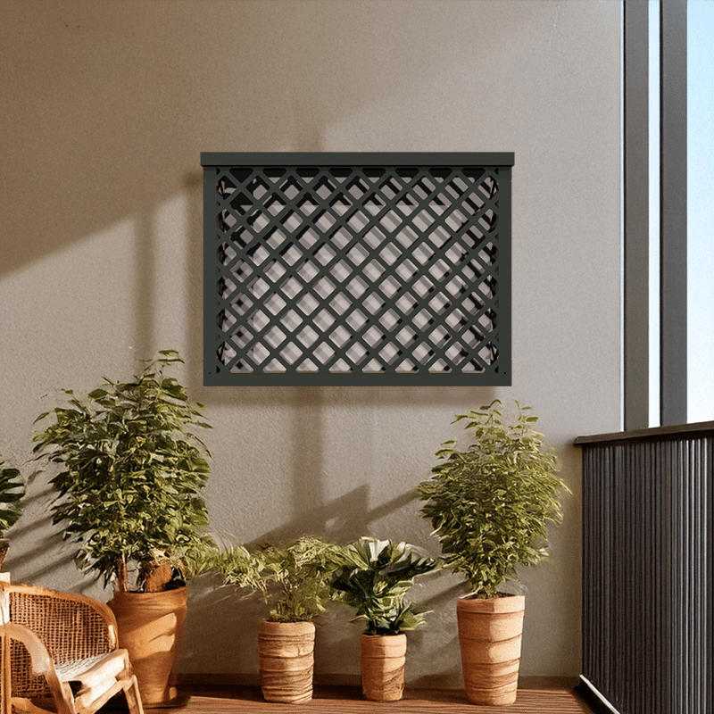 Petit cache clim gris anthracite