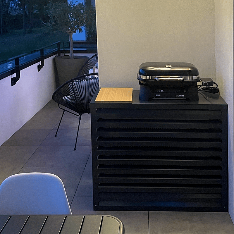 Cache climatiseur sur balcons et terrasses