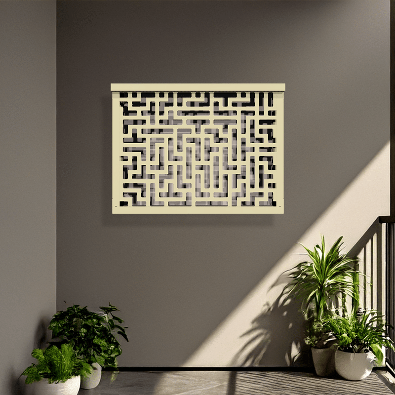 Petit cache clim beige